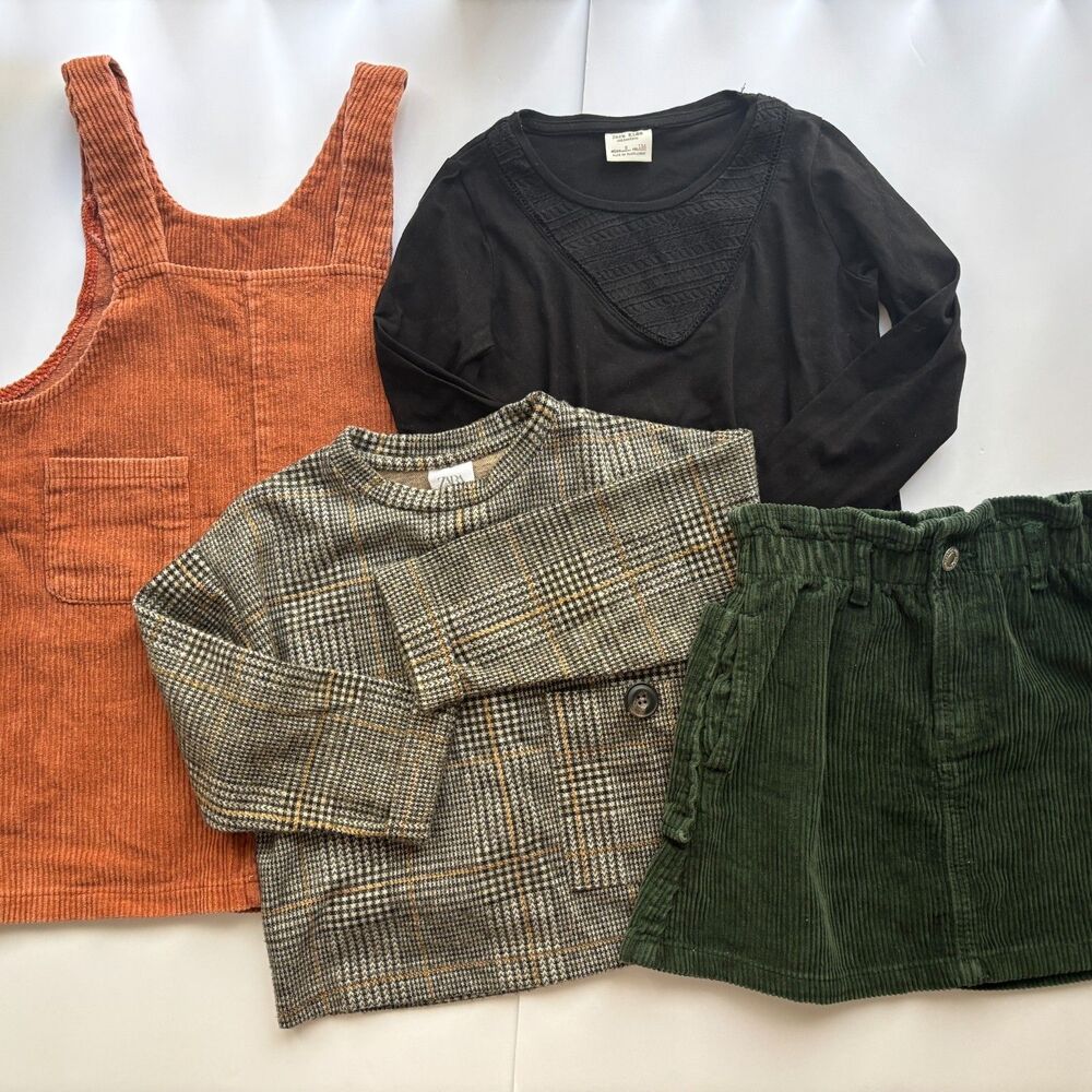 Zara Gilrs Size 5Y - Fall Winter Bundle - Skirt/ Tops/ Dress